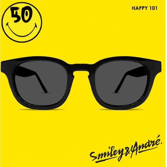THIERRY LASRY X SMILEY  SUNGLASSES BLACK WITH BLACK LENSES - Picture 2 of 3